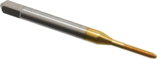 Thread Forming Tap: M1.7x0.35 Metric Coarse, Bottoming, High Speed Steel, TiN Coated MPN:17143-01T