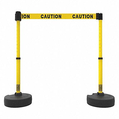 PLUS Barrier Set X2 Dbl-Sided Caution Yw MPN:PL4283