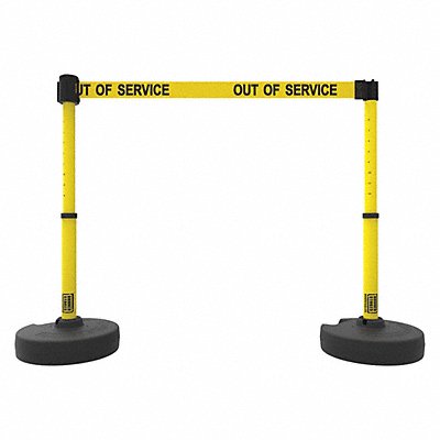 PLUS Barrier Set X2 Out of Service Ylw MPN:PL4289