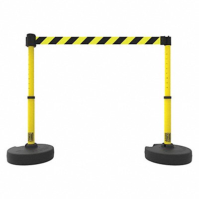 PLUS Barrier Set X2 Ylw/Blk Diagnl Strp MPN:PL4291