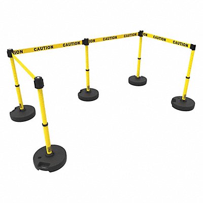 PLUS Barrier Set X5 Double-Sided Caution MPN:PL4583