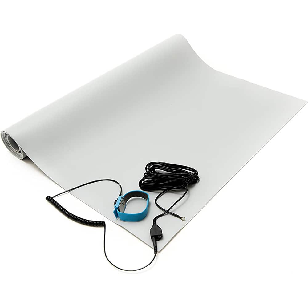 Anti-Static Table Mat: Vinyl, 6' OAL, 2.5' OAW, 0.094