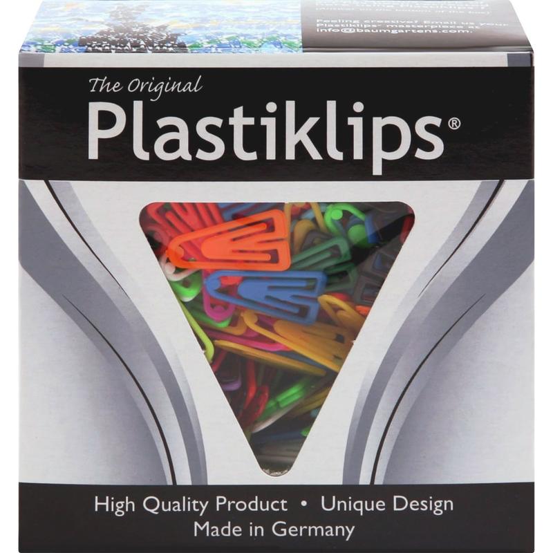 Baumgartens Plastic Paper Clips, Box Of 1000, Small, Assorted Colors (Min Order Qty 4) MPN:LP0200