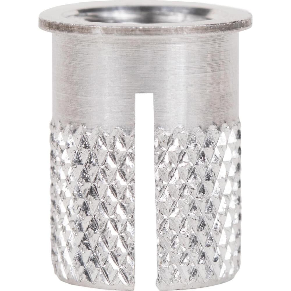 Press Fit Threaded Inserts, Product Type: Flush , Material: Aluminum , Drill Size: 0.4380 , Finish: Uncoated , Thread Size: M10  MPN:260-M10-AL