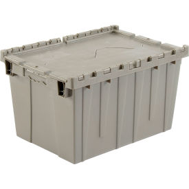 GoVets™ Plastic Attached Lid Shipping & Storage Tote 21-7/8