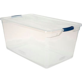 Rubbermaid Cleverstore Latching Storage Tote w/ Lid 29