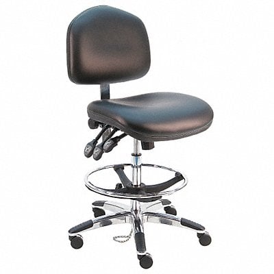Ergonomic Chair Vinyl Black MPN:WAT-DCRB-TLC-WW-BLACK