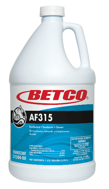 Betco AF315 Disinfectant Cleaner, Citrus Floral Scent, 128 Oz Bottle, Case Of 4 MPN:3150400