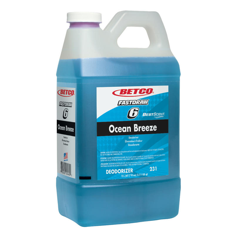 Betco BestScent Air Freshener, Ocean Breeze, Fastdraw, 2 Liter, Case Of 4 Bottles MPN:2314700