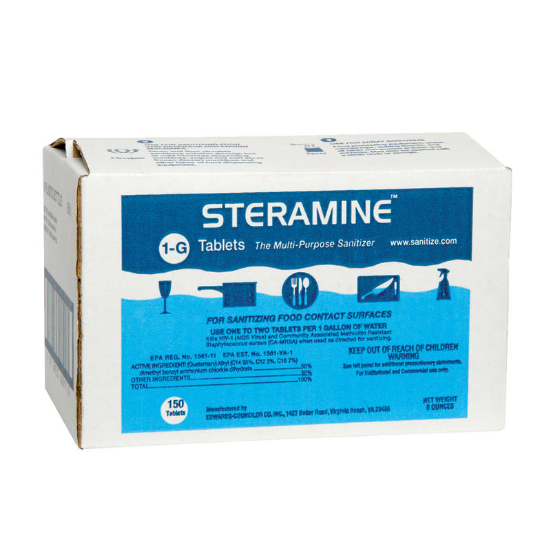 Betco Steramine Sani Tabs, 8 Oz Bottle, Case Of 6 (Min Order Qty 2) MPN:21000200