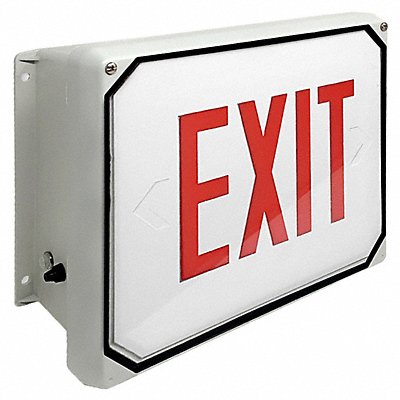 Exit Sign LED Red Letter Color 1 Face MPN:E4XL1RW