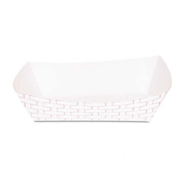 Paper Food Baskets, 5lb Capacity, Red/White, 500/Carton MPN:BWK30LAG500