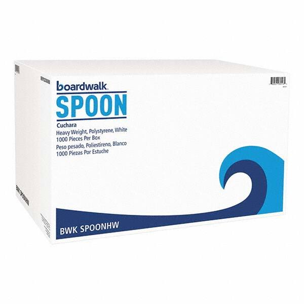 Heavyweight Polystyrene Plastic Cutlery, Teaspoon, White, 1000/Carton MPN:BWKSPOONHW