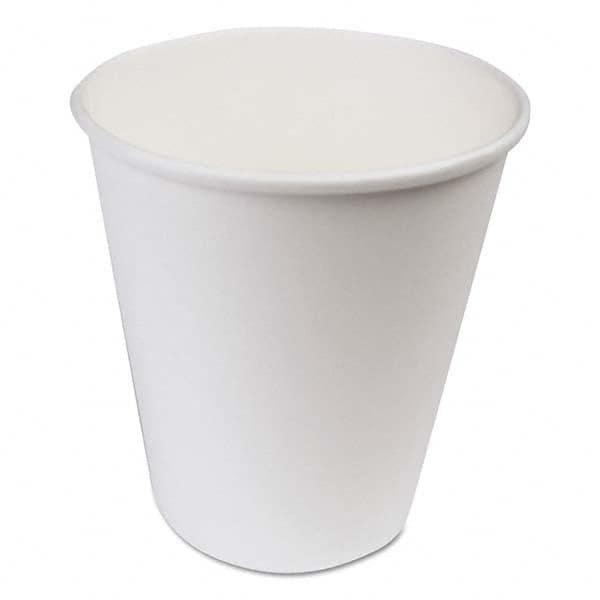 Paper Hot Cups, 10 oz, White, 1000/Carton MPN:BWKWHT10HCUP