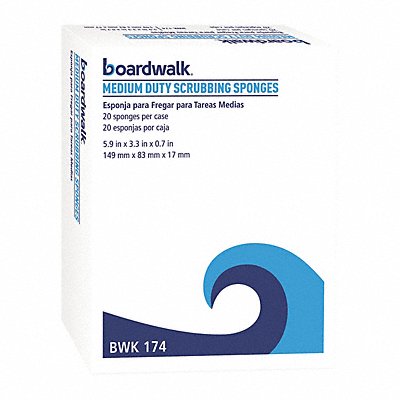 Sponges 6 1/8 in L Yellow/Green PK20 MPN:BWK174