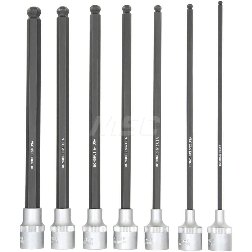 Torx Bit Socket Set: 7 Pc, 3/8