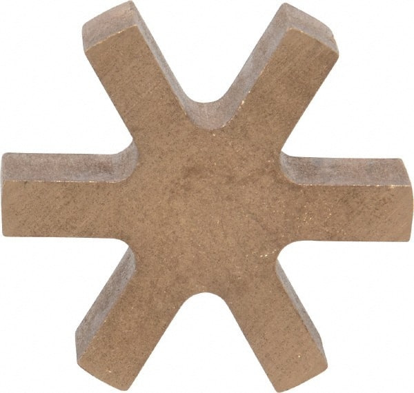 Flexible 3-Jaw Coupling Insert: Bronze, 1/2