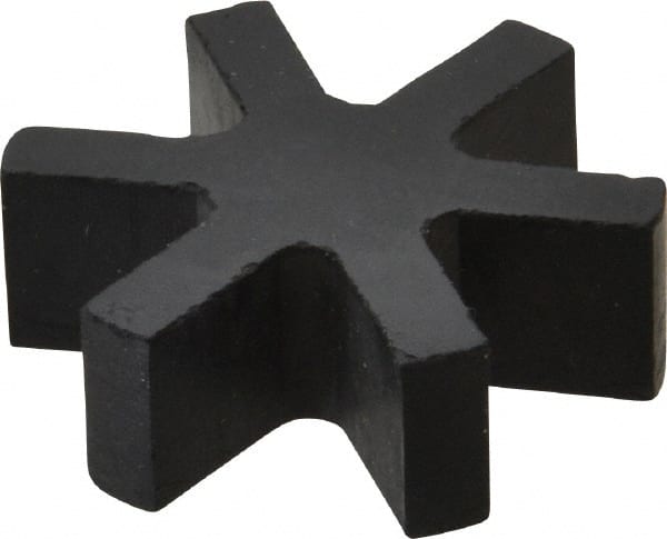 Flexible 3-Jaw Coupling Insert: Rubber, 3/8