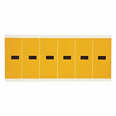 Numbers And Letters Dash Black On Yellow MPN:1550-DSH