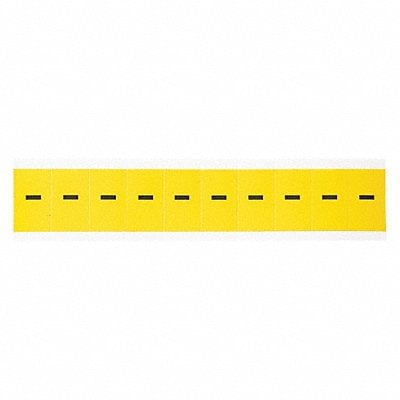 Numbers And Letters Blk On Ylw Dash PK10 MPN:3430-DSH