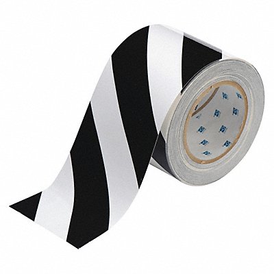 G5688 Floor Tape Black/White 4 inx100 ft Roll MPN:104379