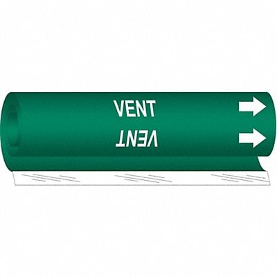 Pipe Marker Vent 5 in H 8 in W MPN:5780-O