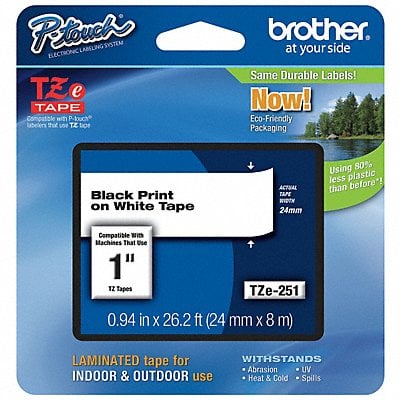 Label Tape Cartridge 26 ft.4 L 29/32 W MPN:TZe251