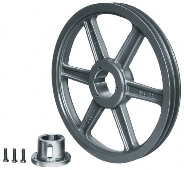 2BK100H 2 Groove, 3/8 to 1-1/2 Bore Diam, 9-3/4