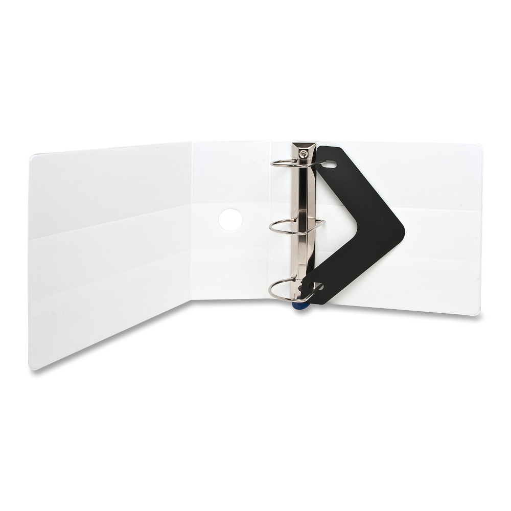 Sparco Locking View 3-Ring Binder, 5in D-Rings, 44% Recycled, White (Min Order Qty 2) MPN:26965