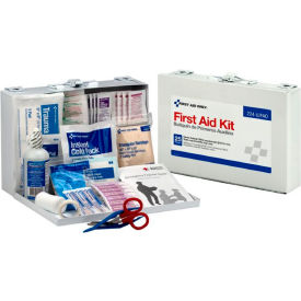 First Aid Only 224-U First Aid Kit for 25 People 107 Pieces OSHA Compliant Metal Case 224-U/FAO