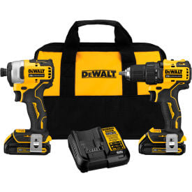DeWALT® Dewalt ATOMIC 20V Max Cordless 2-Tool Combo Kit 1/2