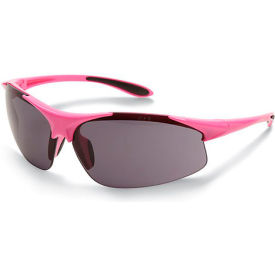 ERB® Ella Sleek Ladies Safety Glasses Smoke Lens Pink Frame WEL18619PIGY