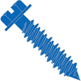1/4X2 1/4  Slotted Hex Washer Concrete Screw With Drill Bit Blue Perma Seal Pkg of 100 1436CNSW
