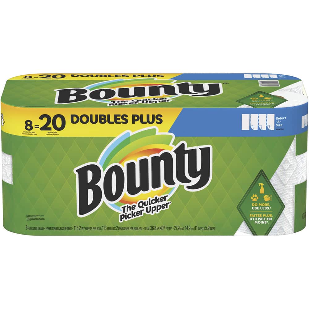 Bounty Select-A-Size Paper Towels, Double Plus Roll, White, 8 Count MPN:PGC17734