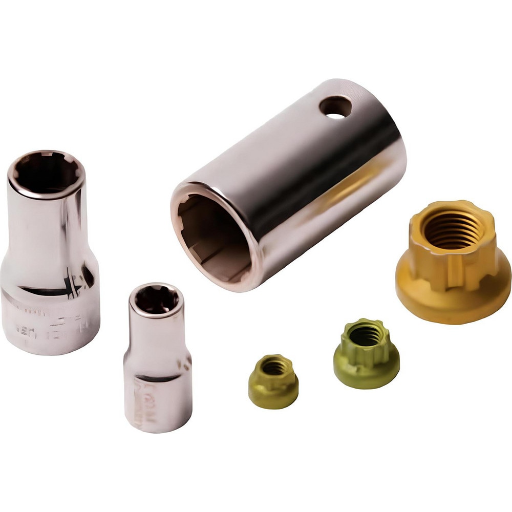 Socket Adapters & Universal Joints, Adapter Type: Socket Adapter , Male Size: 8 , Female Size: 1/4 , Male Drive Style: Hex , Overall Length (Inch): 1-1/4  MPN:ATISK3686-4T