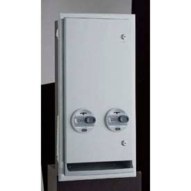 Bobrick® TrimLineSeries™ 25 Cent Semi-Recessed Sanitary Vendor - B370634 25 B370634 25