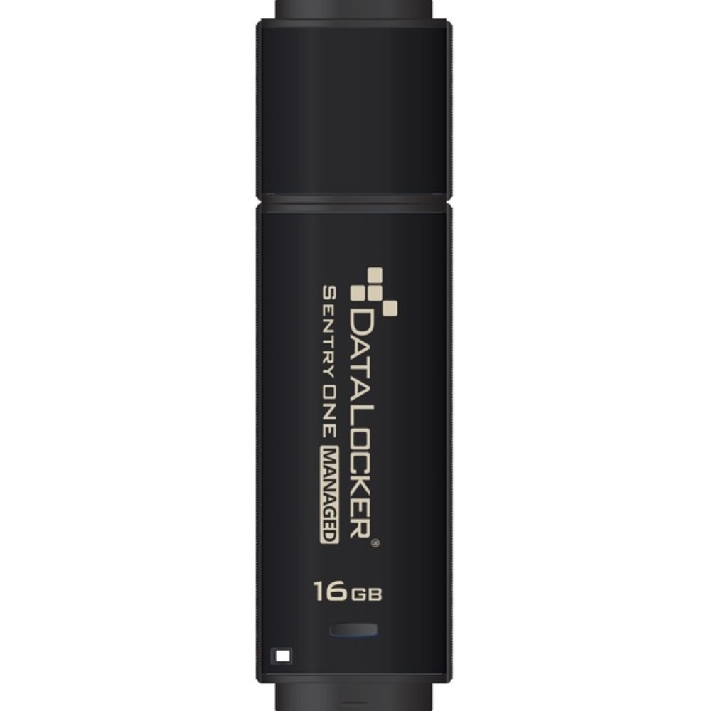 DataLocker Sentry ONE Managed Encrypted Flash Drive - 16 GB - USB 3.1 - 256-bit AES - TAA Compliant - EMS or SafeConsole Required (license sold separately) MPN:SONE016M