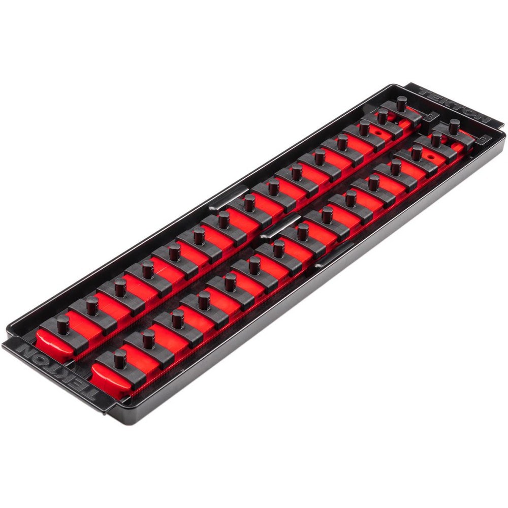 Socket Holders & Trays, Type: Socket Rail , Drive Size: 1/4 in , Number Of Sockets Held: 30 , Material: Plastic , Overall Length: 14.70  MPN:OST02130