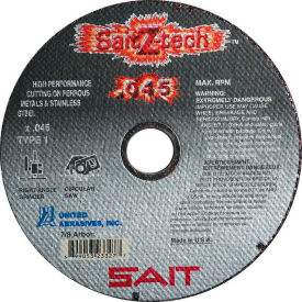 United Abrasives - Sait 23324 Cut Off Wheel Type 1 Z-TECH 4-1/2