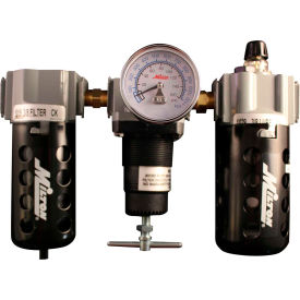 Milton 1101Deluxe Filter/Regulator/LubricatorPoly. Bowl w/Metal Guard3/8
