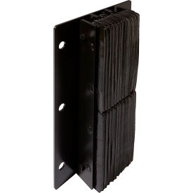 Ideal Warehouse Heavy Duty Slide Effect® Dock Bumper W/Tilt Rectangular 13Wx20H Black 29-1208