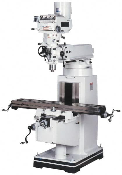 Knee Milling Machine: 2 hp, Variable Speed Pulley Control, 1 Phase MPN:GS16V