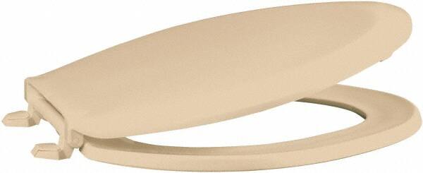18.11 Inch Long, 1-3/4 Inch Inside Width, Polypropylene, Elongated, Closed Front with Cover, Toilet Seat MPN:1600-106