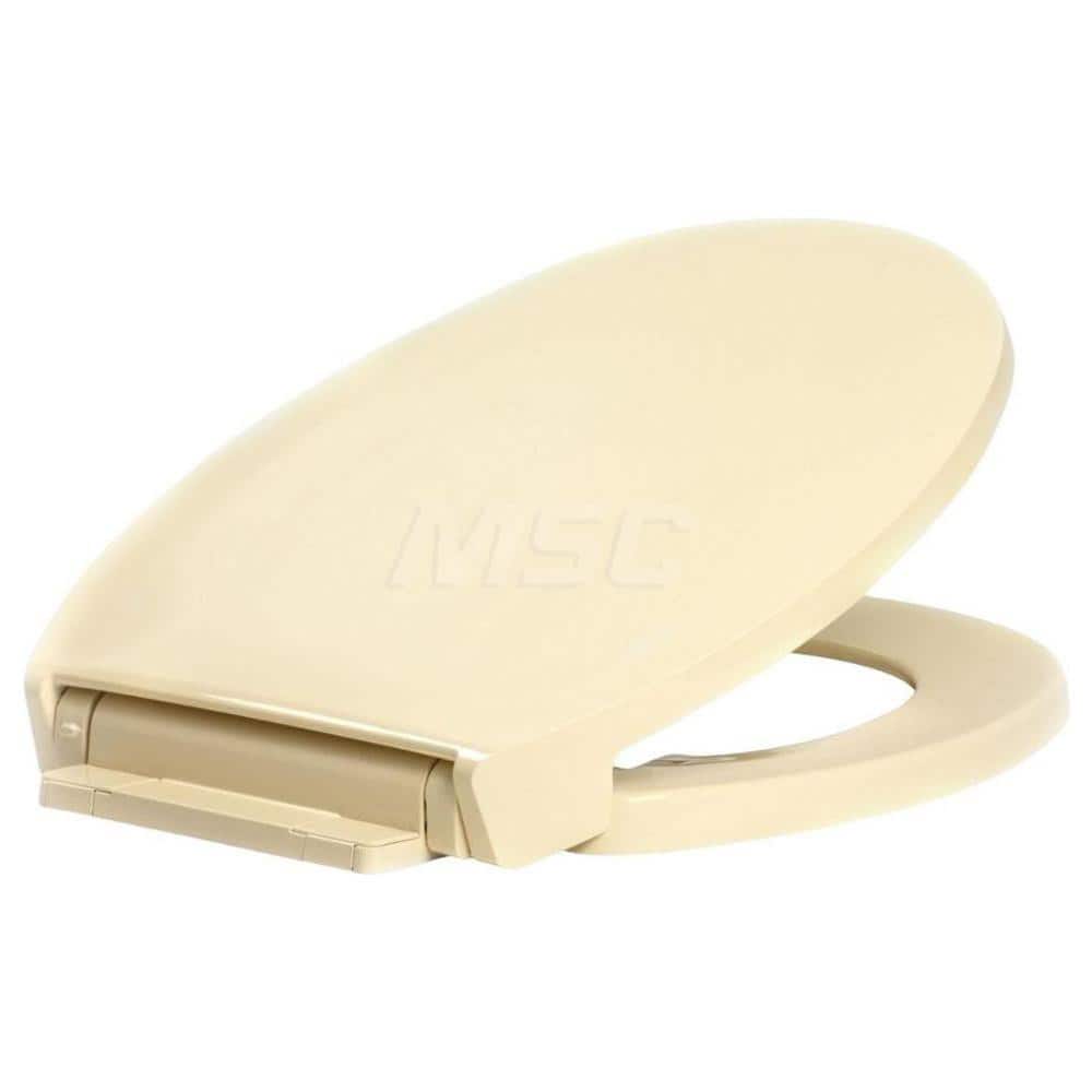 Toilet Seats, Type: Open Front w/ Cover , Style: Round , Material: Plastic , Color: Bone , Outside Width: 14-3/8 (Inch) MPN:DS1400SC-106