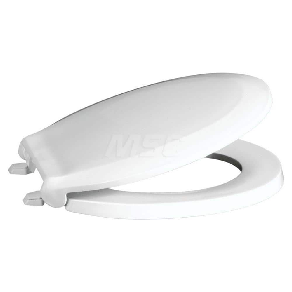 Toilet Seats, Type: Closed Front w/ Cover , Style: FAST-N-LOCK , Material: Plastic , Color: White , Outside Width: 14-1/2 (Inch) MPN:DS440STSFE-001