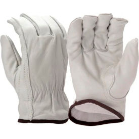 Pyramex® GL2006K Insulated Value Cowhide Drivers Gloves Keystone Thumb XL White - Pkg Qty 12 GL2006KXL