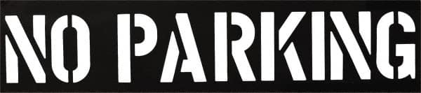 Facility Stencils, Stencil Type: Message Only , Character Height: 12in , Overall Height: 18in  MPN:12430