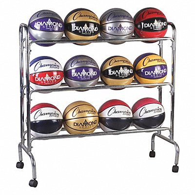 Basketball Cart 41inLx17inWx41inH Chrome MPN:BRC3