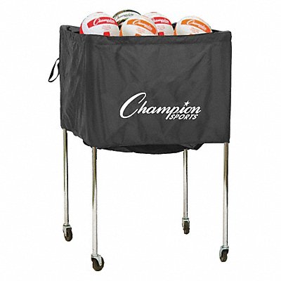 Ball Cart 24.5inLWx36inH Black Silver MPN:VBCART