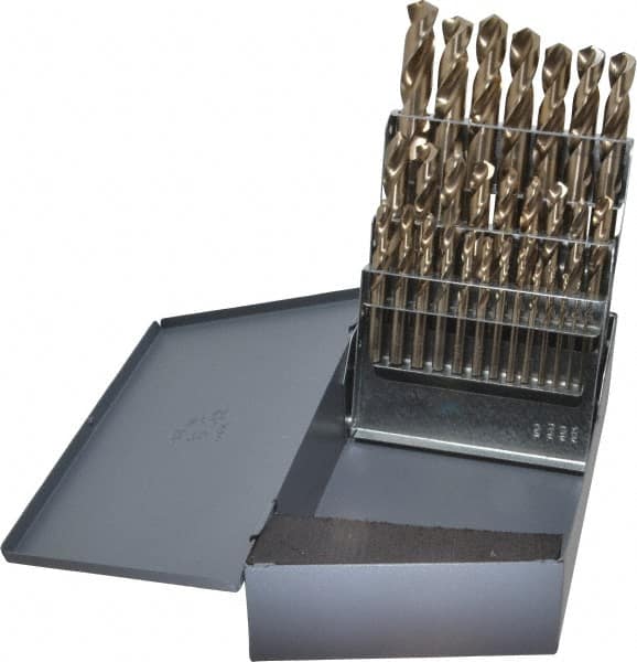 Drill Bit Set: Screw Machine Length Drill Bits, 29 Pc, 135 ° MPN:69853